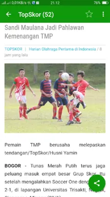 Berita Bola android App screenshot 5